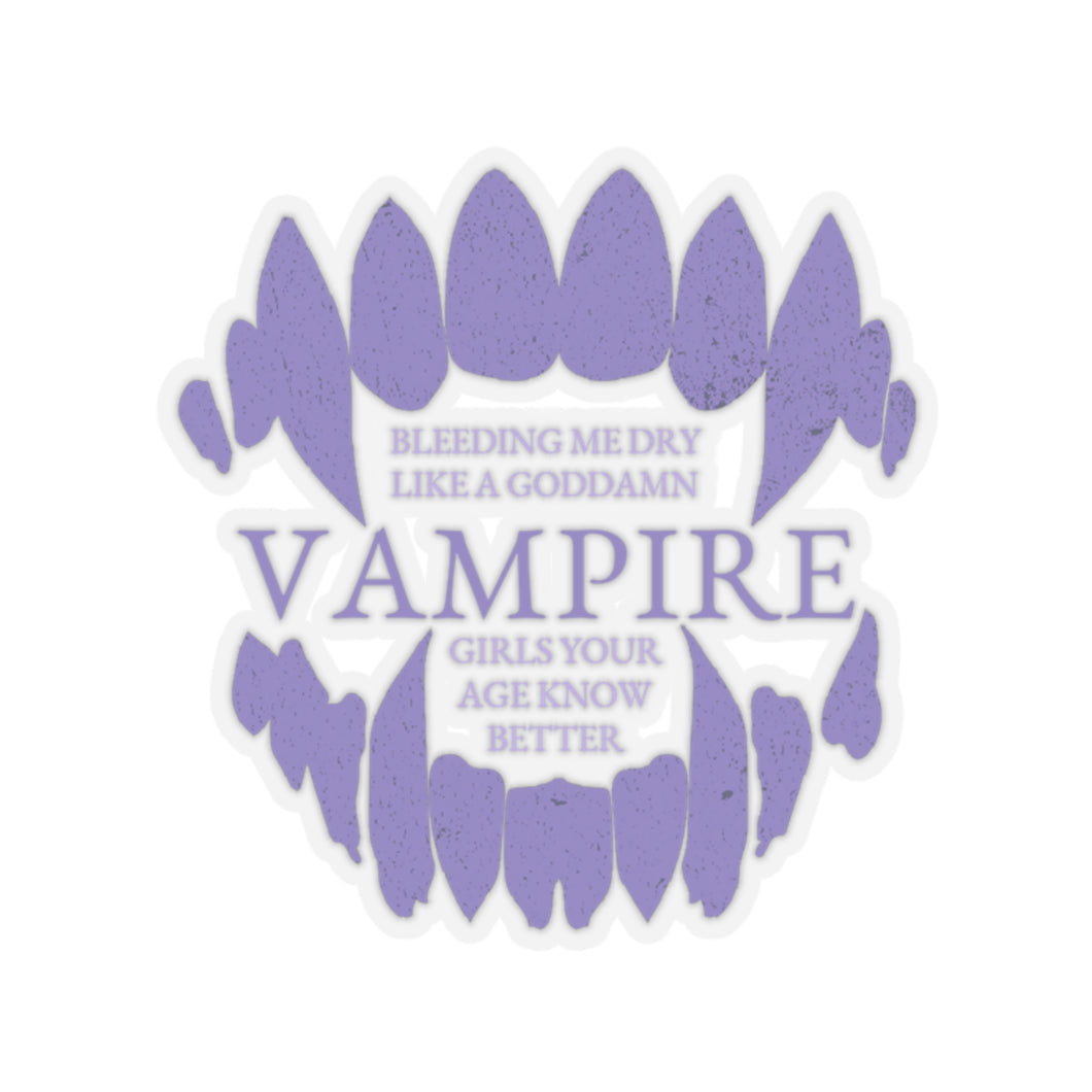 The Vampire Fangs Sticker