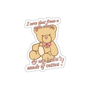 The TVD Teddy Bear Sticker