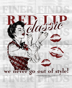 The Red Lip Classic Poster