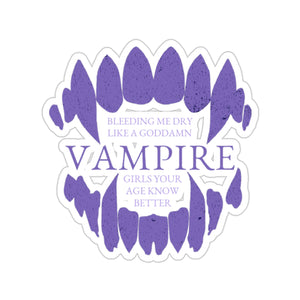 The Vampire Fangs Sticker