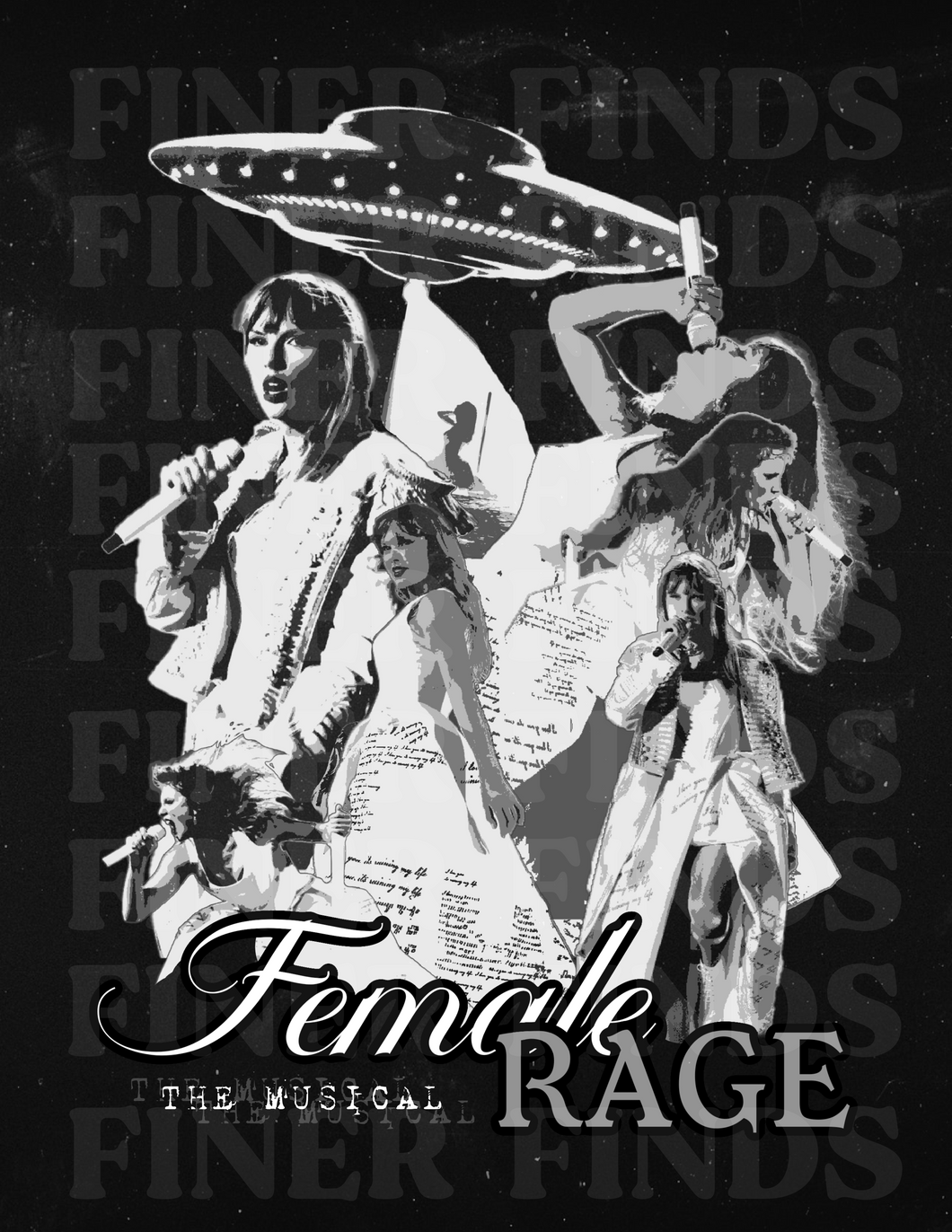 The Female Rage Musical Poster (Black)