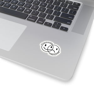 The Happy Sad Sticker (black)