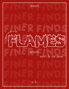 The Flames Print (red)