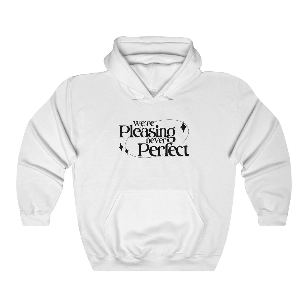 The Pleased Never Perfect Hoodie (white)