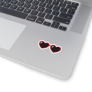 The Heart Sunglasses Sticker