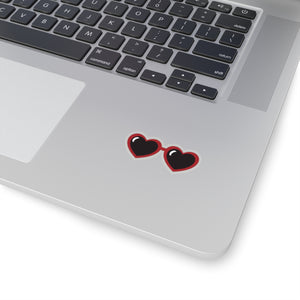 The Heart Sunglasses Sticker