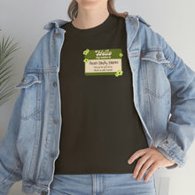 Load image into Gallery viewer, The Bucky Name Tag T-shirt (green)
