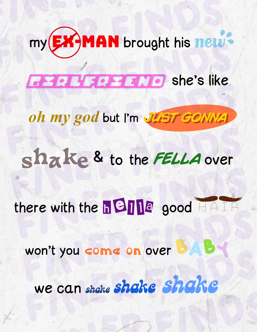 The Shake Shake Shake Print